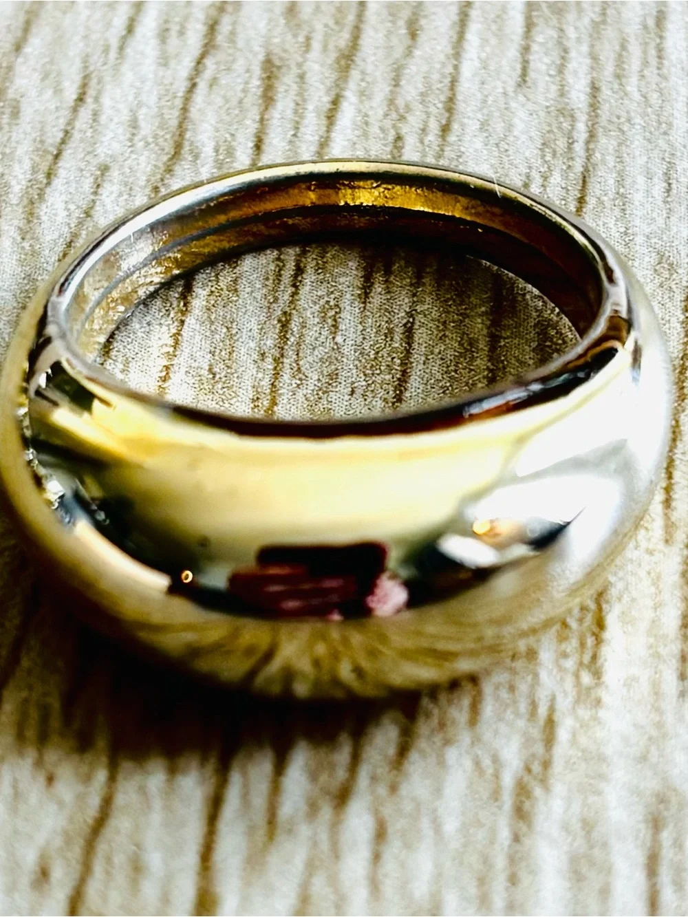 Modern Gold Dome Band Ring
